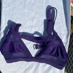 Small purple mesh bikini top